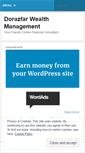 Mobile Screenshot of dorazfarwealthmanagement.wordpress.com
