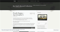 Desktop Screenshot of mydadsrecordcollection.wordpress.com