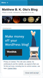 Mobile Screenshot of matthewota.wordpress.com