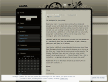 Tablet Screenshot of alana69.wordpress.com