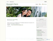 Tablet Screenshot of mamamie.wordpress.com