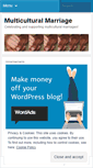 Mobile Screenshot of multiculturalmarriage.wordpress.com