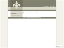 Tablet Screenshot of boxofbooks.wordpress.com