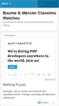 Mobile Screenshot of baumemercierclassima.wordpress.com
