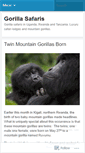 Mobile Screenshot of gorillatreks.wordpress.com