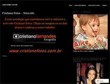 Tablet Screenshot of cristianofotos.wordpress.com