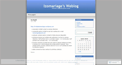 Desktop Screenshot of izomariage.wordpress.com