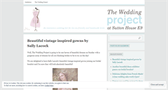Desktop Screenshot of londonweddingproject.wordpress.com