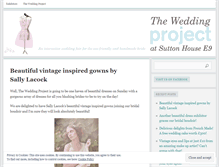 Tablet Screenshot of londonweddingproject.wordpress.com