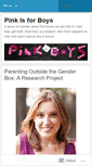 Mobile Screenshot of pinkisforboys.wordpress.com