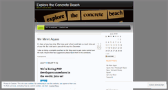 Desktop Screenshot of exploretheconcretebeach.wordpress.com