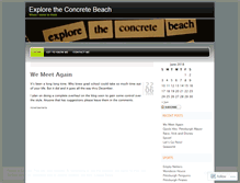 Tablet Screenshot of exploretheconcretebeach.wordpress.com