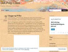 Tablet Screenshot of giaprepclass.wordpress.com