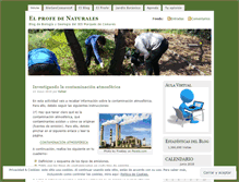 Tablet Screenshot of elprofedenaturales.wordpress.com