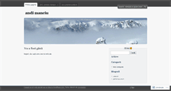 Desktop Screenshot of andimanciu.wordpress.com