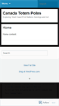 Mobile Screenshot of canadatotempoles.wordpress.com
