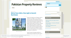 Desktop Screenshot of pakistanpropertyreviews.wordpress.com