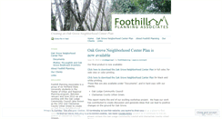 Desktop Screenshot of foothillplanning.wordpress.com