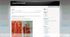 Desktop Screenshot of muhammadarhamni.wordpress.com