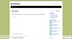 Desktop Screenshot of gonuldenele.wordpress.com