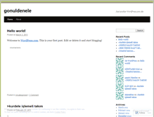 Tablet Screenshot of gonuldenele.wordpress.com