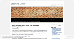 Desktop Screenshot of leaseholdlawyer.wordpress.com