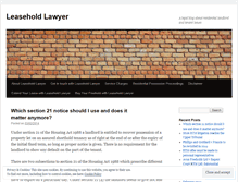 Tablet Screenshot of leaseholdlawyer.wordpress.com