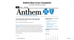 Desktop Screenshot of anthemblue.wordpress.com