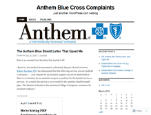 Tablet Screenshot of anthemblue.wordpress.com