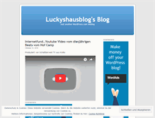 Tablet Screenshot of luckyshausblog.wordpress.com