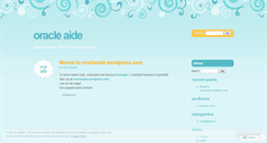 Desktop Screenshot of oracleaid.wordpress.com