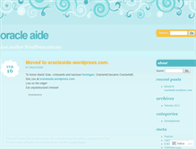 Tablet Screenshot of oracleaid.wordpress.com