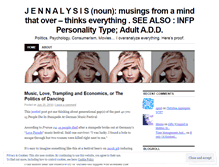 Tablet Screenshot of jennalysis.wordpress.com