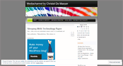 Desktop Screenshot of mediachannel.wordpress.com