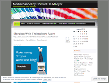 Tablet Screenshot of mediachannel.wordpress.com