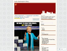 Tablet Screenshot of justinwashingtontheblogger.wordpress.com