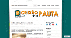 Desktop Screenshot of cristaoempauta.wordpress.com