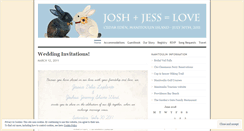 Desktop Screenshot of joshicaswedding.wordpress.com