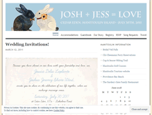 Tablet Screenshot of joshicaswedding.wordpress.com