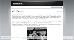 Desktop Screenshot of distantreplays.wordpress.com