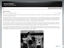 Tablet Screenshot of distantreplays.wordpress.com