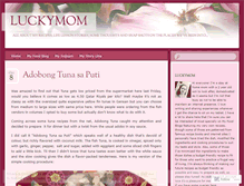 Tablet Screenshot of luckymom2009.wordpress.com