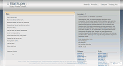 Desktop Screenshot of kiaisuper.wordpress.com