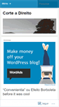 Mobile Screenshot of corteadireito.wordpress.com