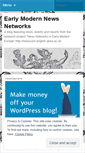 Mobile Screenshot of earlymodernnewsnetworks.wordpress.com