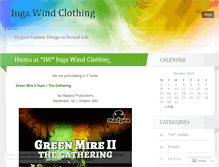 Tablet Screenshot of ingawindclothing.wordpress.com