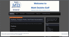 Desktop Screenshot of mattdejohn.wordpress.com