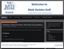 Tablet Screenshot of mattdejohn.wordpress.com