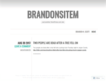 Tablet Screenshot of brandonsitem.wordpress.com