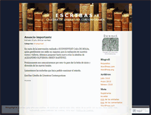 Tablet Screenshot of escribas1.wordpress.com